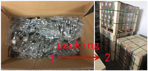 Zinc Plated Sliding Garage Door Rollers 2 With Bent Plate For Gate Rail GL43A