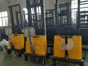 China Semi Electric Pallet Stacker Walkie Operating Type With 1600 * 790 * 1400mm on sale