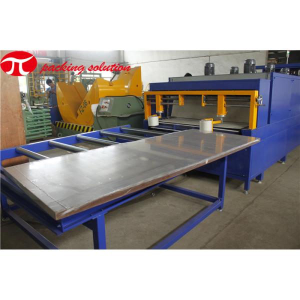 Automatic Sandwich Panel Wrapping Machine ,Control PLC Panel Shrinking Wrapping