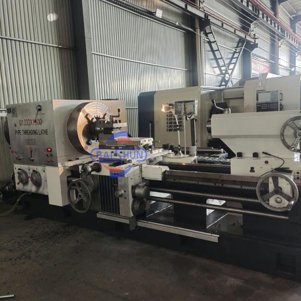 QK1332 CNC Pipe Threading Lathe Machine 320mm Max Threading