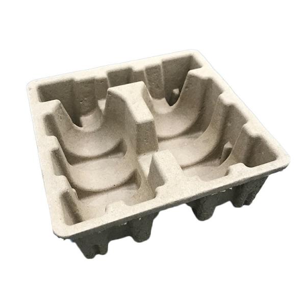Compostable Moulded Pulp Tray Waterresistant Oilresistant Staticproof With Dry