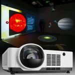 Short-Throw Laser Projector with 10W Speaker and Keystone Immersive Visual