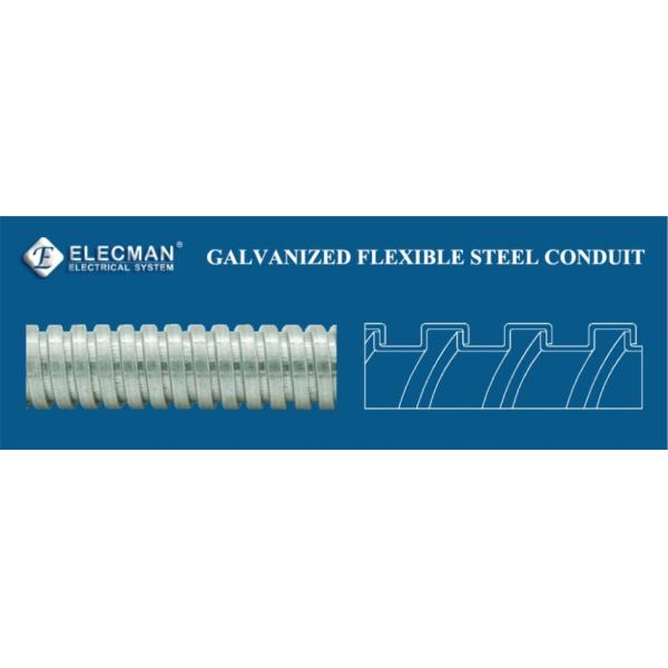 1/4" - 6" GI Steel Metallic Flexible Conduit Hose UL Standard
