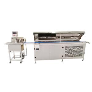 China Easy Operation Small Chocolate Enrober Machine For Dry Fruit Chocolate Coating on sale