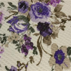 China Anti - Slip Sofa Patterned Velvet Upholstery Fabric 28S/32S Density on sale