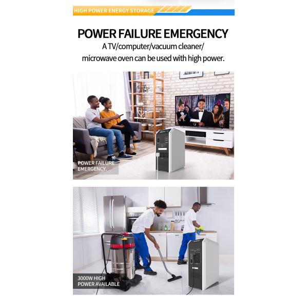 3800W Portable Power Station Outdoor Camping With Solar Power Generator