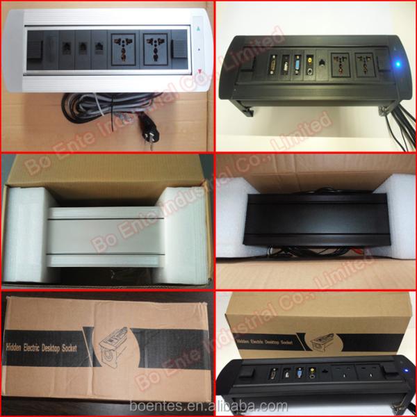 Motorized Cable Cubby/Electric Desktop Socket/Automatic Tabletop Socket
