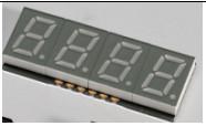 Quality 0.4 Inch SMD Seven Segment Display , 4 Digit 7 Segment Led with White Red Colour for sale