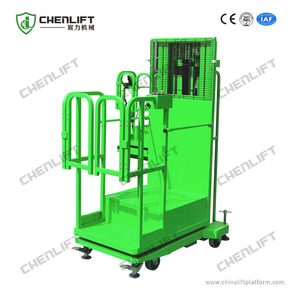 Aerial 0.2 t Load Semi Electric Order Picker With Lifting Height 4500mm