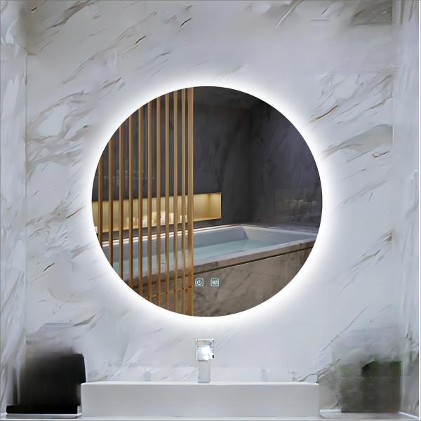 Modern Design Glass Mirror Backlit Bathroom Smart LED Touch Screen Makeup Mirror