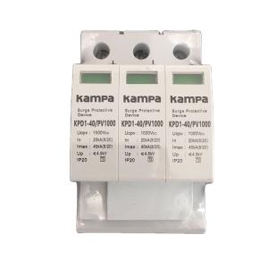 China High quality 3 phase 1000V DC SPD 20/40KA Voltage Protector Lightning Surge Protector Device on sale
