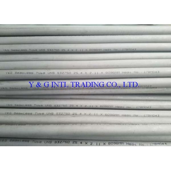 Pitting Corrosion Resistant Stainless Steel Round Tube , High Precision S32750 Stainless Tube