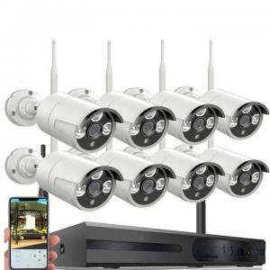 Wholesale Weatherproof CCTV 8 Channel Camera System 64Kbps Wireless Stable from china suppliers