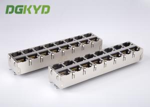 Wholesale Stack RJ45 Female Jack 2X8 Port top entry ethernet connector 0811-2X8R-19-F RoHS from china suppliers