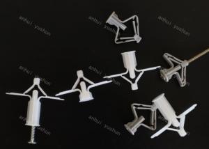 China Grey Wall Plug Screw Plastic Fastener Plastic Butterfly Wall Plug Screw Anchor Drywall Anchor on sale