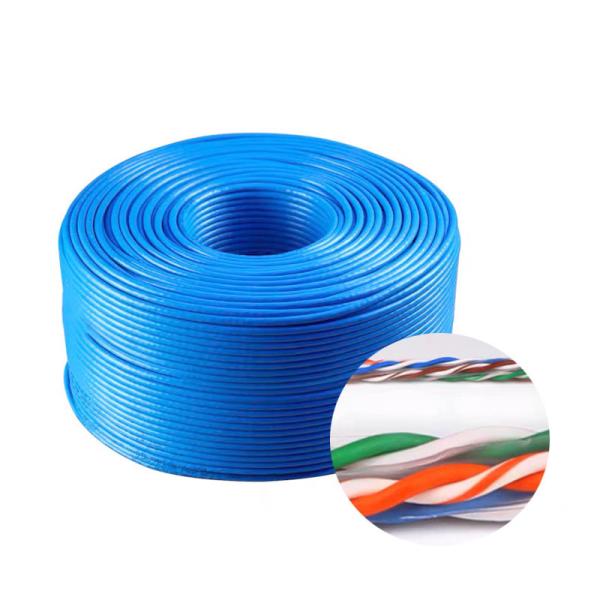 Quality indoor Ethernet 0.57mm Cat6 Internet Cable Fluke Test Passed for sale