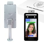 8 Inch Facial Recognition Access Control System Body Temperature Detection