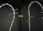 Corrosion Protected Barbed Wire 1.6 - 3.2mm Wire Diameter for Fence Single Twist