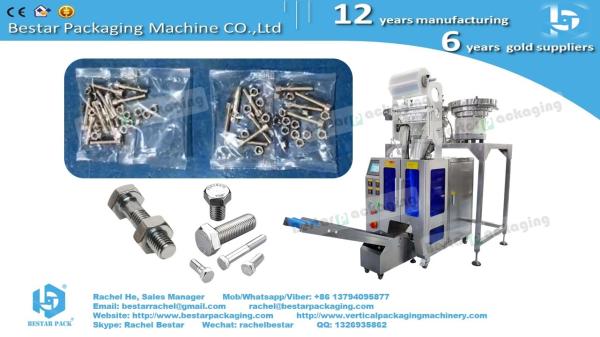 Quality Hardware bolts and nuts packaging machine with automatic counting for sale