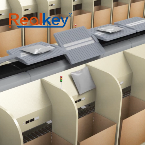 Durable Tilt Tray Sorter Compact Designed Automatic For High Efficiency