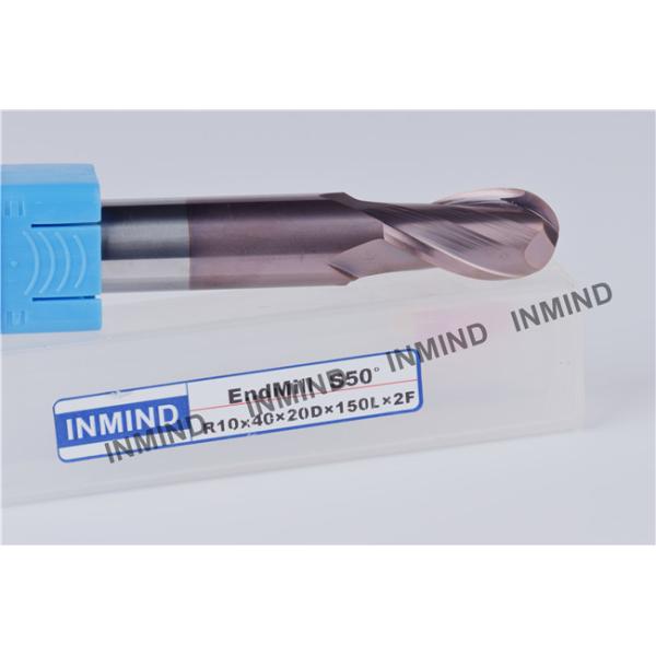 End Mill Sharpening Service Milling Tool Bits , AlTiN Coating 2 Flute End Mill