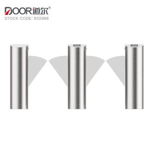 China Pedestrian Electronic Security RS485 Flap Barrier Gate Retractable on sale