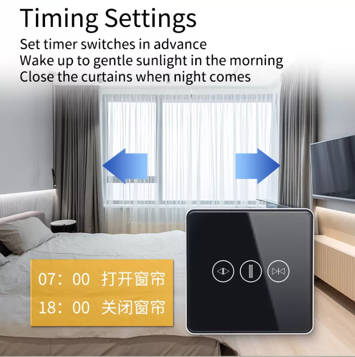 Zigbee/Wifi Smart Curtain Switch Tuya App Remote Shutter Home Interior Voice Control