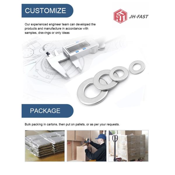 M3 M4 M5 M6 M8 M10 M12 M24 Flat Washer Stainless Steel 304 316 Style FLAT Insepected