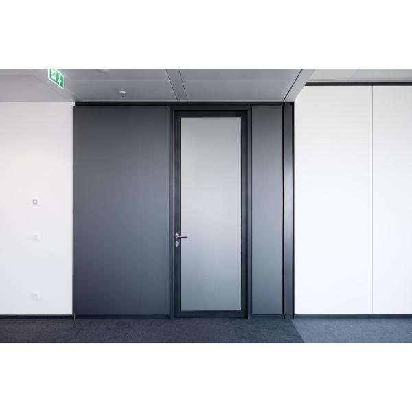 Aluminum Frame Glass Partition Wall System - Customizable Sizes