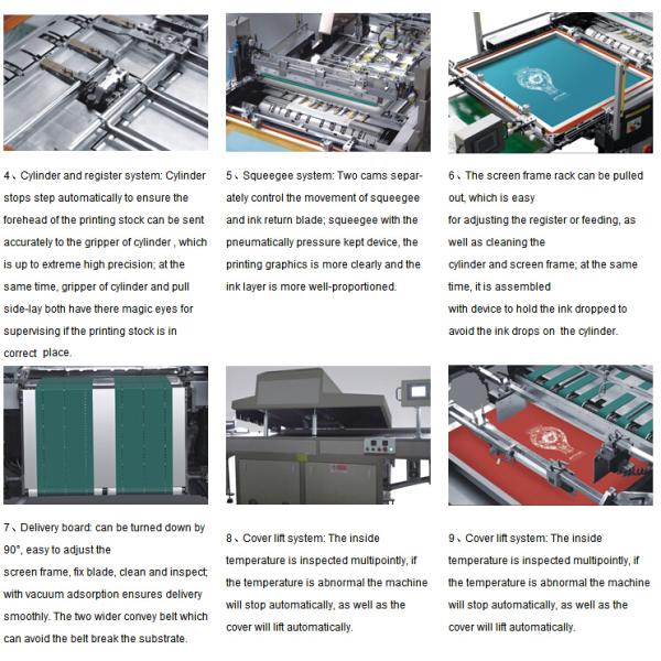 Multicolor Label Custom Screen Print Machines Automatic High Speed