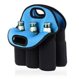 Wholesale Carrier Neoprene Insulated Bottle Cooler Bag 6 Pack Bottle Can With Drink Holder from china suppliers