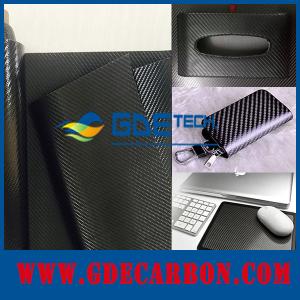 China real carbon fiber pu coating leather on sale