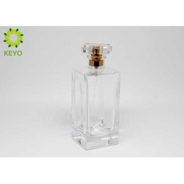 Transparent Glass Perfume Spray Bottles 100ml ISO GSG TUV Certificated