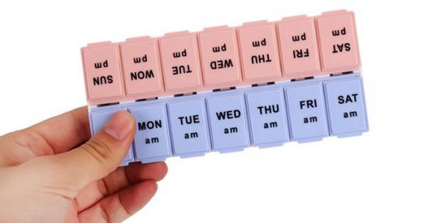 one week 28case plastic spring pill container travel pill case, one day 4case heart shape pill container pill case medic