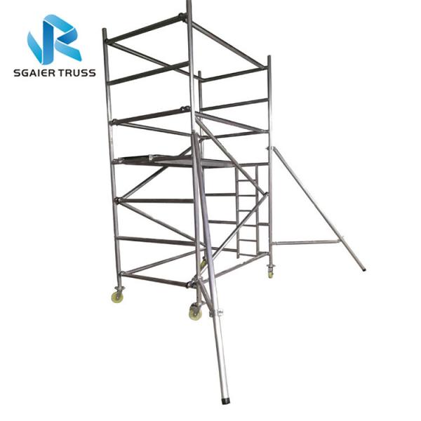 Quality Flexible Aluminium Mobile Scaffold Work Platform Ringlock With Complete Accessories for sale