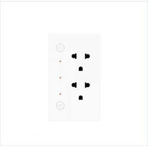 Wholesale Smart Home Intelligent Dedicated Wireless Wifi Smart Plug Wall Mounted Double Hole Multi Pin Switch Socket from china suppliers