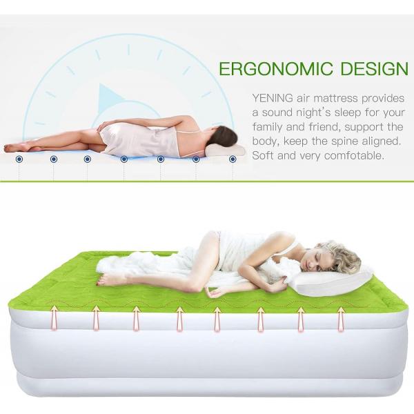 OEM Fold Up Camping Mattress Auto Double Blow Up Mattress With Blower