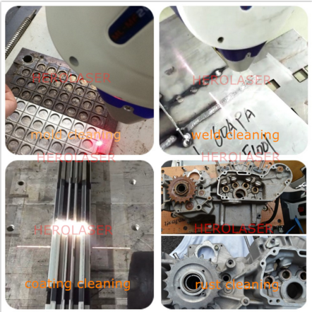 No Damage 100W 80mm Portable Laser Cleaning Machine , Laser Cleaning Equipment