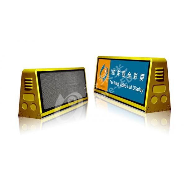 4G Car Vehicle Double Display Taxi Roof LED Display Advertising Signs P5 Led Module Screen