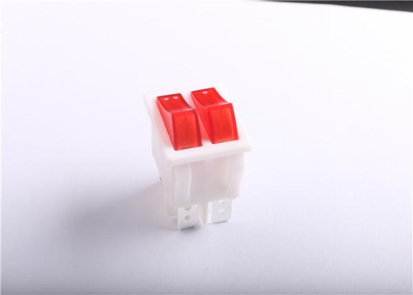 Quality Waterproof Push Button Rocker Switch , Double Pole Illuminated Rocker Switch for sale