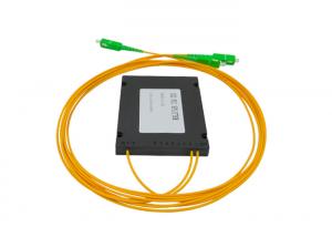 China ABS FTTH Fiber Optic PLC Splitter , EPON GPON Fiber Splitter 2.0 3.0mm on sale