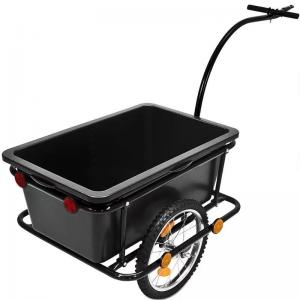 Wholesale Black Folding Hand Trolley Durable Bicycle Bike Cargo Luggage Trailer from china suppliers