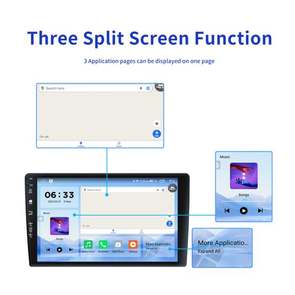 9 inch 32G ROM 2 Core Android 12 Car Radio GPS Navigation System Stereo Audio with High Definition Screen