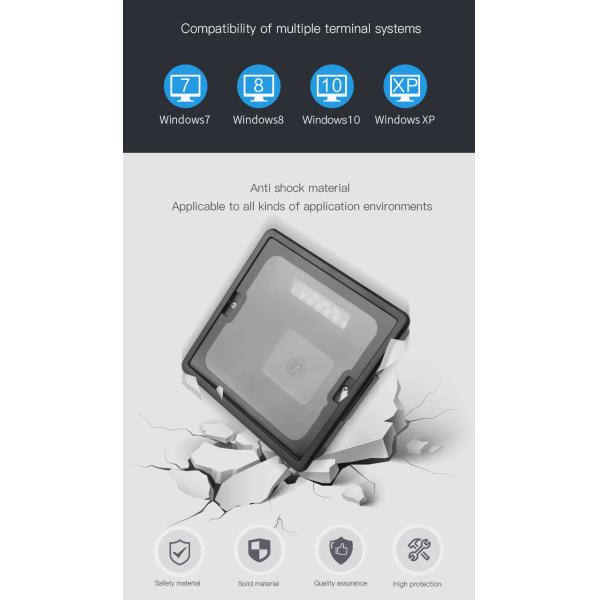 Small square black red light Fixed Embedded Desktop Barcode Scanner DP8560