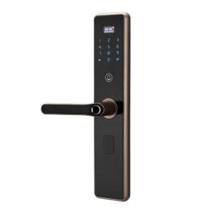 China Keyless Swipe Card Fingerprint 70mm Smart Electronic Lock 8 AA batteries on sale