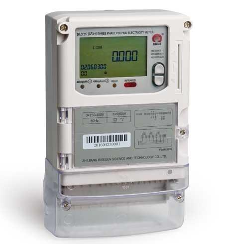 Quality RF LoRa GPRS PLC Multifunction Three Phase Smart Meter CPU Ic Card Meter for sale