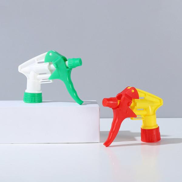 Mini Trigger Spray 28mm 28/410 28/400 Red Plastic Trigger Sprayer Blue Yellow For 32 Oz Bottles