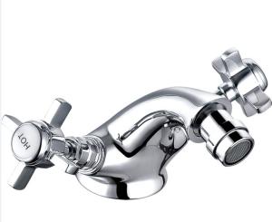 Wholesale Chrome Finish Brass Bidet Mixer Tap with Double Handle T8045 from china suppliers