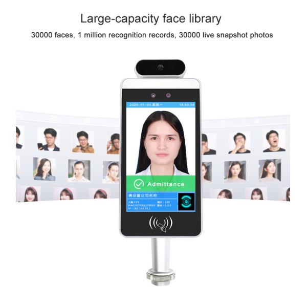 Android Floor Standing 120cm Face Recognition Infrared Thermometer