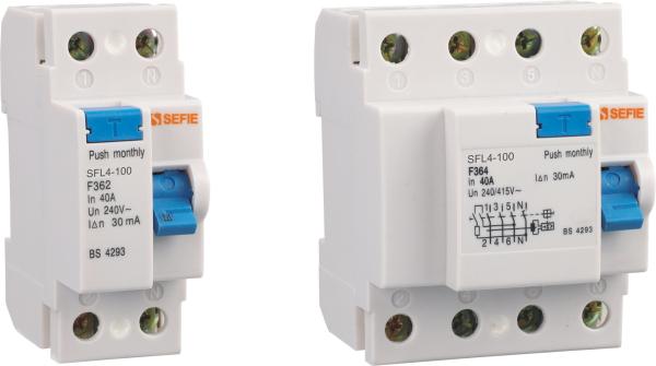Quality 400v RCCB Circuit Breaker / Rocb Rcd Elcb Circuit Breaker Against Earth Fault for sale